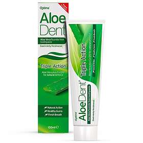 Optima AloeDent Aloe Vera Triple Action Fluoride Free Toothpaste, 100ml