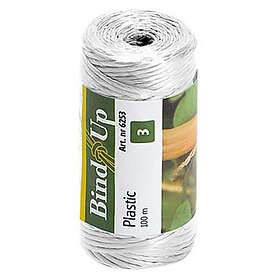 Nelson Garden Snöre Plast 100 m, Vit
