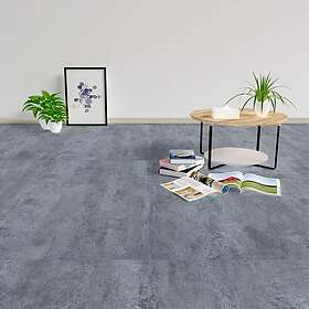 vidaXL Självhäftande golvplankor 5.11 m² PVC grå marmor 146237