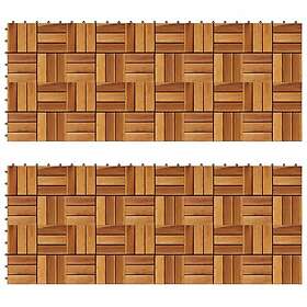 vidaXL Balkongplattor med vertikal design 30 x 30, 20 st 271792