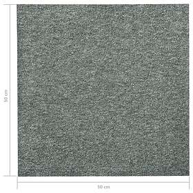 vidaXL Textilplattor 20 st 5 m² 50x50 cm grön 147313