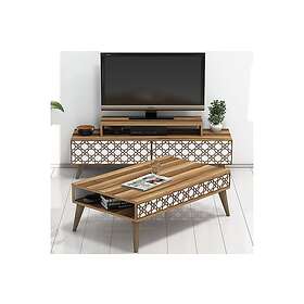 Hovdane TV-Möbelset 140 cm Ruskea/Vit 845HCT5205