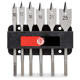 ETC Flatborrsats 10-25mm (6-delar)