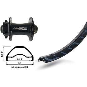 XLC Rodi Ready 25 Evo 27,5´´ 6b Disc Mtb Front Wheel Svart 15 x 100 mm