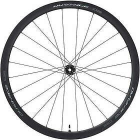 Shimano Dura Ace R9270 C36 Cl Disc Carbon Tubular Road Front Wheel Svart 12 x 100 mm