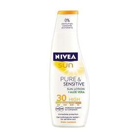 nivea pure and sensitive sun cream