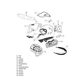 Arai Vas-v Doble Rx-7v/race/concept-x/renegade-v/chaser-x/profile-v/quantic/qv Screen Grå