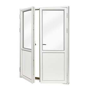 Villa Classic Fönsterdörr (par) (Bredd: 12 Höjd: 20 Hängning: Vänster Linjerar med fönstertyp: Öppningsbart modulhöjd: Modul 12)