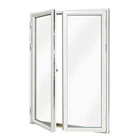 Villa Classic Fönsterdörr helglasad (par) (Bredd: 13 Höjd: 22 Hängning: Vänster)