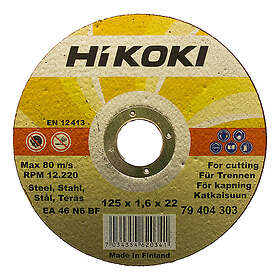 HiKOKI Kapskiva 404303 Inox 125X1,6Mm