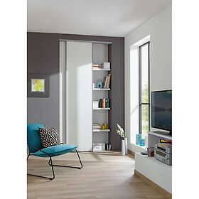 Skjutdörrar 1530X2355Mm Vit 2-Pack