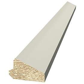 Moelven Skugglist Vit Furu 21X33X3300Mm