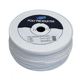 Poly-Produkter Polyestersilkelina Vit Ø4Mm Pris Per Meter