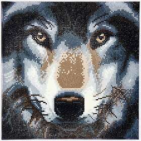 Crystal Art Kits Canvas 30x30cm Wolf
