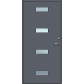 Solid Elements Ytterdörr Funkis 10X21 Vänster M6 Antracit