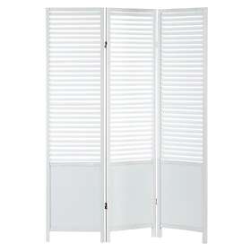 Homestyle4u Rumsavdelare 3 Delar Vit Rumsavdelare