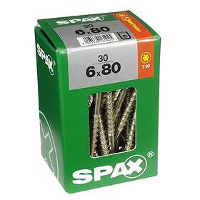SPAX Träskruv Tft 6X80 30St/Fp