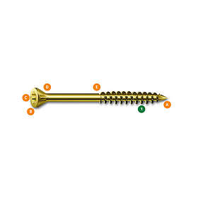 SPAX Golvskruv 3,5X55Mm Hkb 350St/Fp