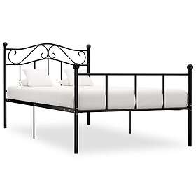 vidaXL Sängram Metall Svart 100X200 Cm Barnsängar