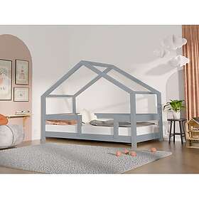 Lucky Benlemi Hussäng Med Dubbel Skyddskant 90x190 Cm Grey Barnsängar