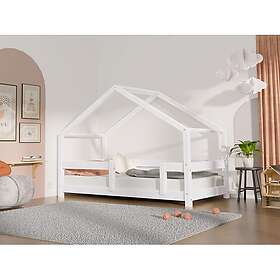 Lucky Benlemi Hussäng Med Dubbel Skyddskant 90x200 Cm White Barnsängar