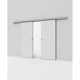 Safco Skjutdörr Dubbel Utanpåliggande Slät Kompakt 15X21 Skena