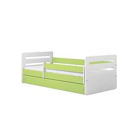 Kocot Kids Barnsäng Tomi Grön Med Låda Och Madrass 160x80 Cm Barnsängar