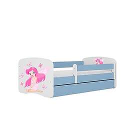 Kocot Kids Barnsäng Babydreams Blå Fairy With Butterflies Med Madrass 160x80cm