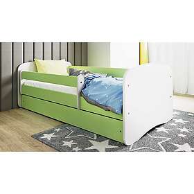 Kocot Kids Barnsäng Babydreams Grön Med Låda Och Madrass 180x80cm
