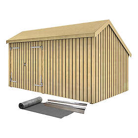 Plus Storage Shed Multi 2 Inkl Takpapp Dubbeldörr/Stängd 10.5M²