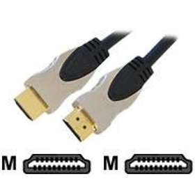 Cables Direct Gold HDMI - HDMI High Speed with Ethernet 1m