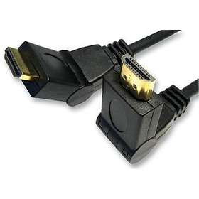 Cables Direct Gold HDMI - HDMI High Speed (swivel) 3m