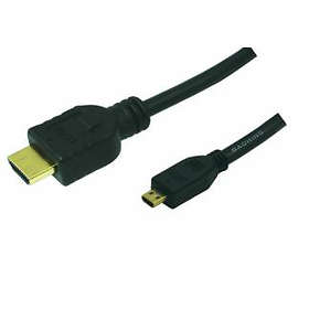 LogiLink HDMI - HDMI Micro High Speed with Ethernet 1m