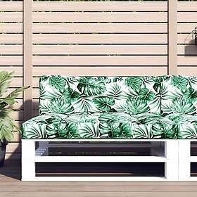 vidaXL Palldynor 2st Bladmönster Tyg 314555