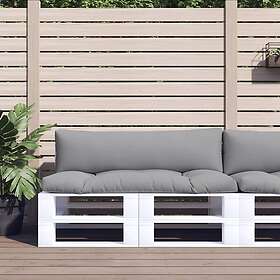 vidaXL Palldynor 2st Grå Tyg 314648