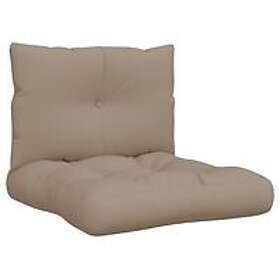 vidaXL Palldynor 2st Taupe Tyg 47468