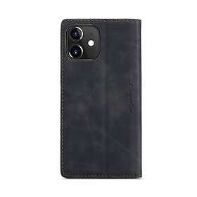 CaseMe iPhone 12/iPhone 12 Pro Fodral Retro Flip Svart