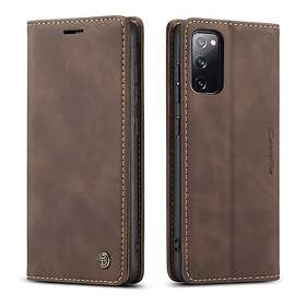 CaseMe Samsung Galaxy S20 FE Fodral Retro Flip Kaffe