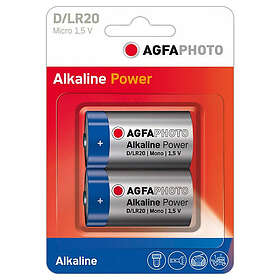 AgfaPhoto batteri 2 x D Alkalisk