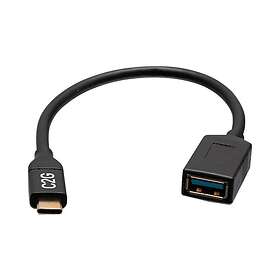 C2G USB-C Male to USB-A Female SuperSpeed USB 5Gbps Adapter Converter USB typ C-kabel USB typ A till 24 pin USB-C 15 cm