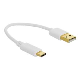 DeLock USB Type-C kabel USB (kun ström) till USB-C (kun ström) 15 cm