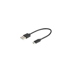 Prokord USB-kabel USB till Micro-USB Type B 25 cm