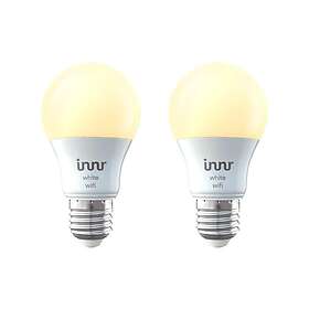 Innr LED-lysspære E27 9W varmt hvidt lys 2700 K vit (paket med 2)