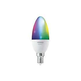 Ledvance SMART+ LED-lysspære form: stearinlys E14 5W RGBW-lys 2700-6500 K vit (paket med 3)