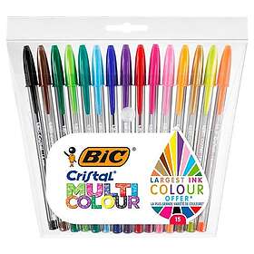 BIC Cristal Multicolor Kulspetspenna 15-pack