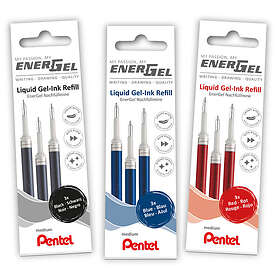 Pentel Refill Energel 3-pack 0,7 Röd