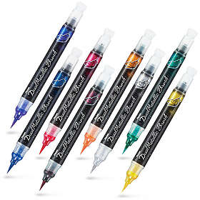 Pentel Dual Metallic Brush Silver