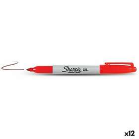Sharpie Fine Marker 12-pack Red