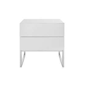 Scandinavian Choice Nola Nattbord 50 cm Høye bein med oppbevaring 2 Skuffer