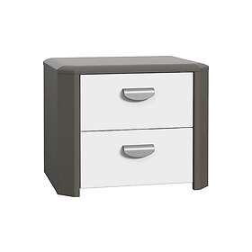 Millhall Nattbord 54 cm med oppbevaring 2 Skuffer